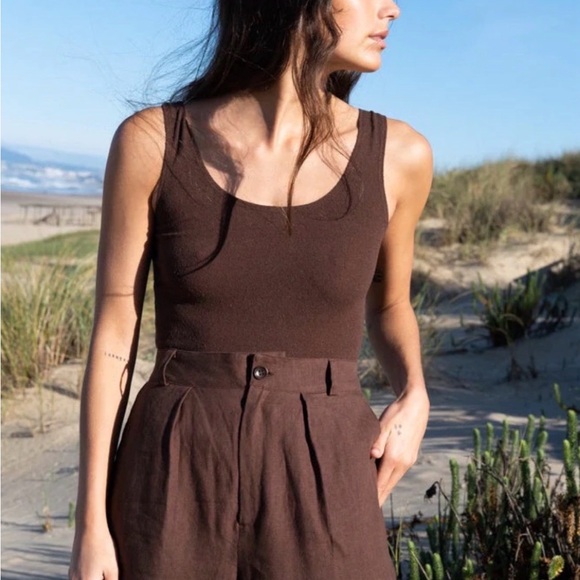 Ozma Linen Trouser in Manzanita - Picture 3 of 7